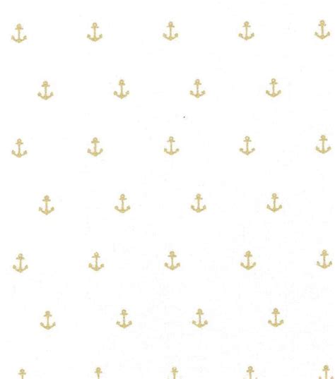 gold metallic anchors white fabric|Gold Metallic Fabrics .